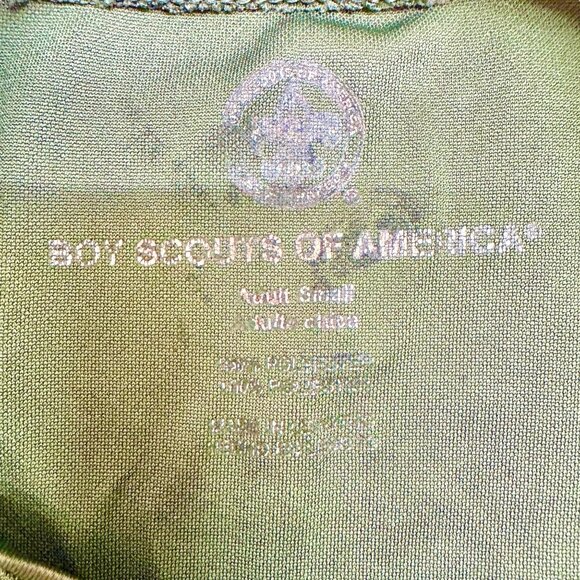 Boy Scouts Of America T-Shirt Adult Small T-Shirt Green Polyester Sleek Wicking - Picture 4 of 6